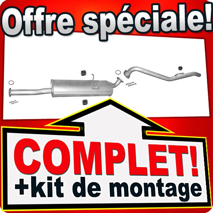 Pot échappement Mazda B2500 anti-bruit pour réparer votre pick-up 2.5 D