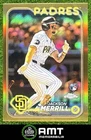 Jackson Merrill RC 2024 Topps Chrome Gold Refractor 4/50 San Diego Padres #207