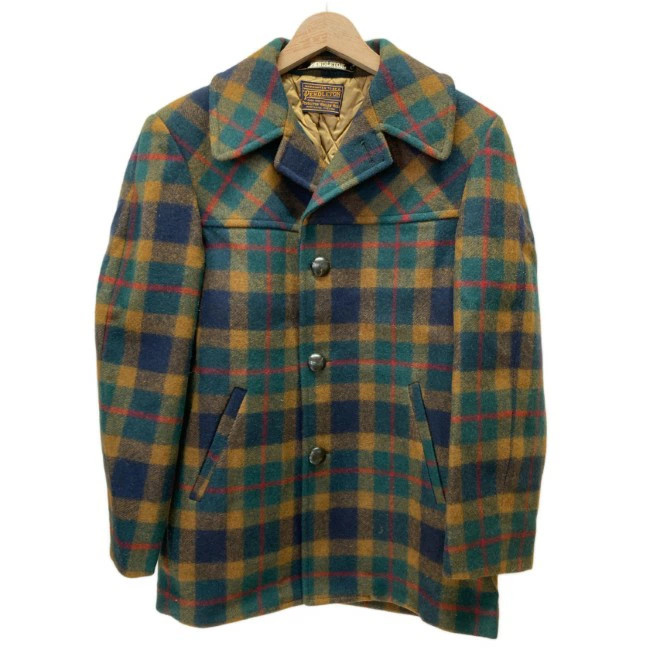 Pendleton Wool Jacket Blouson Check Multi Color M… - image 1
