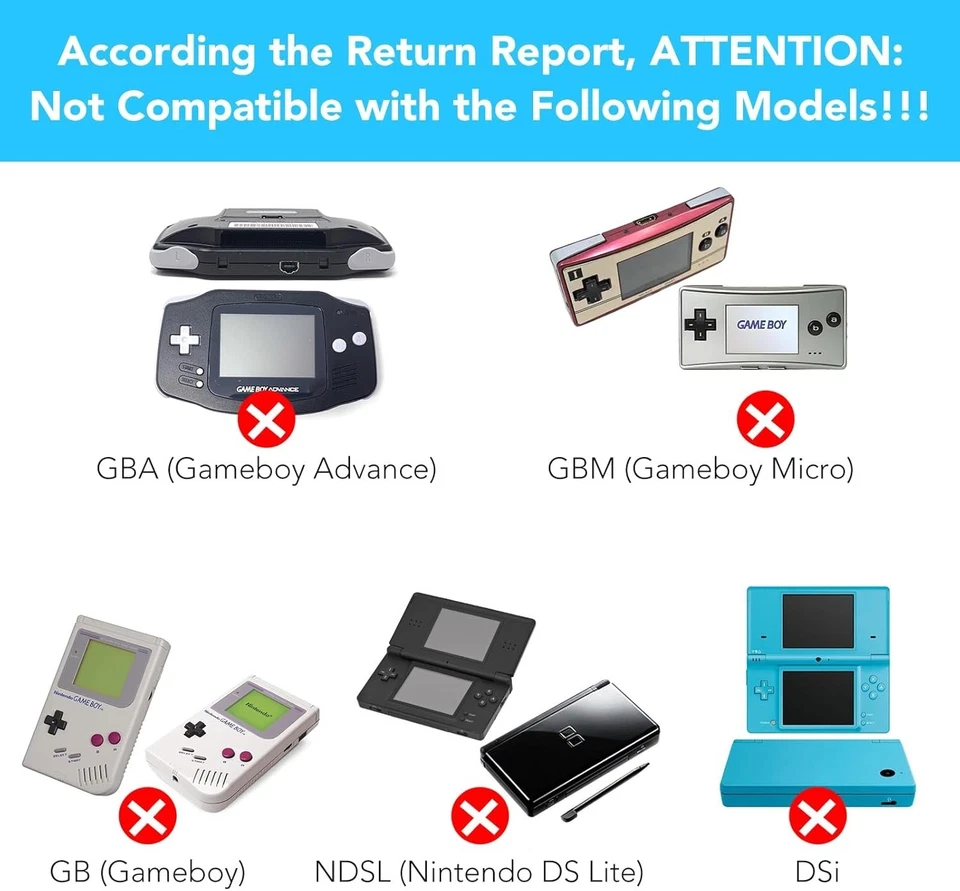 Carregador GBA Gameboy Advance SP adaptador CA console Nintendo DS cabo de alimentação USB - Imagem 3 de 4