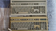 Lot of 2x vintage foam & foil keyboards AST &...