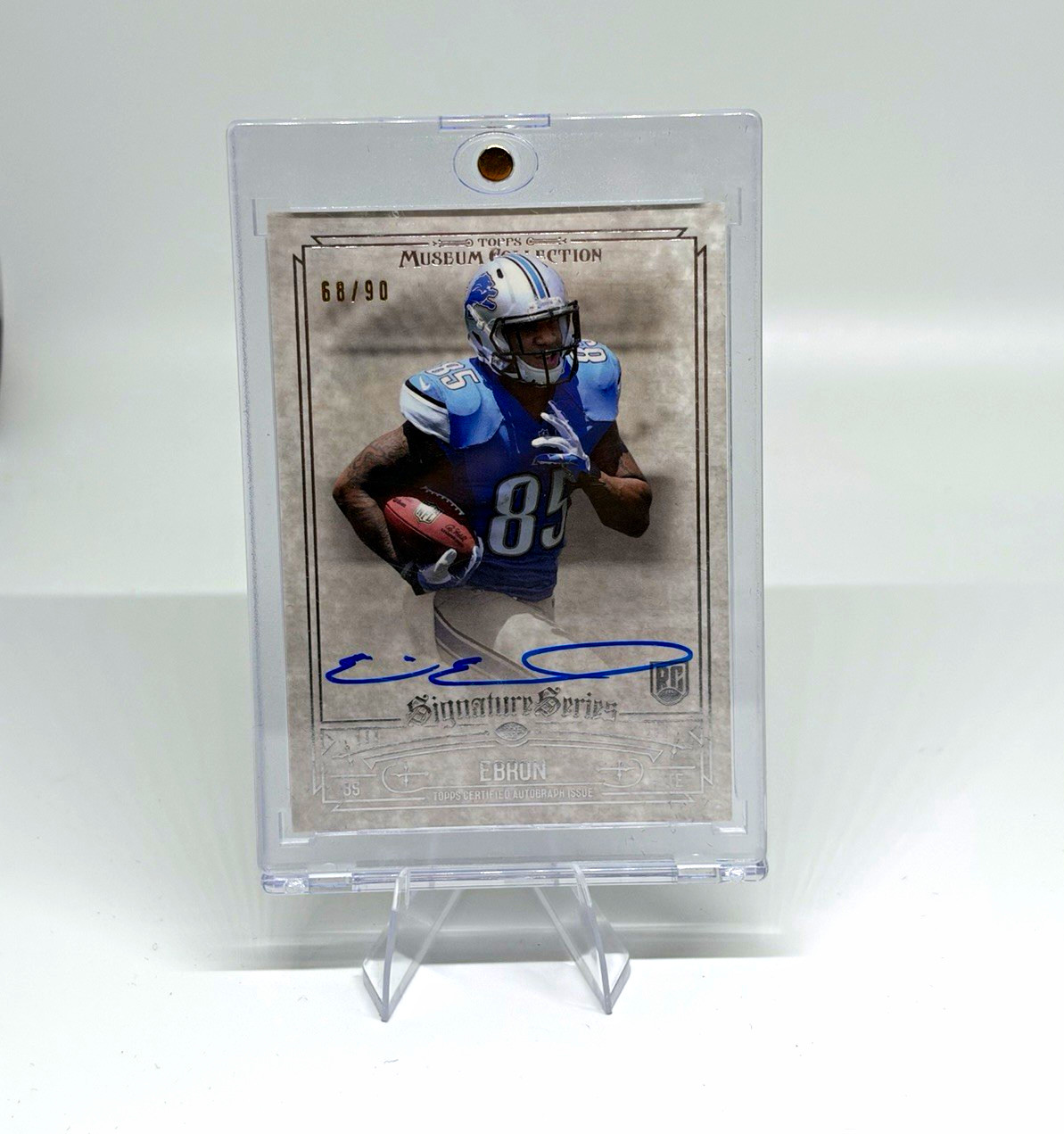 Topps 2014 Museum Collection Eric Ebron Lions SSA-EE Auto Rookie /90