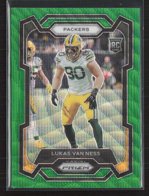 2023 Panini Prizm #336 Lukas Van Ness Green Wave Green Bay Packers (M)