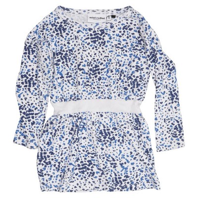 Mini Rodini, Kleid, Größe: 92/98, Weiß/Blau/Mehrfarbig, Bio-Baumwolle #Qxg