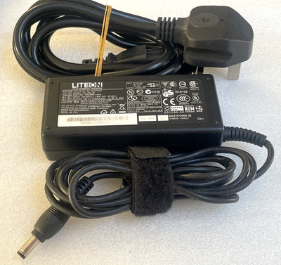 LiteOn 65 W 19 V 3,42 A gerader Pin Netzteil Ladegerät für Laptops mit UK-Stecker