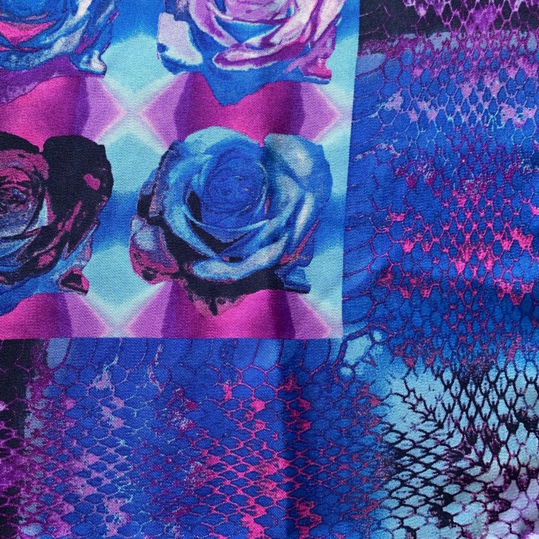 Used Good Condition GUCCI Rose and Python Silk Sc… - image 6