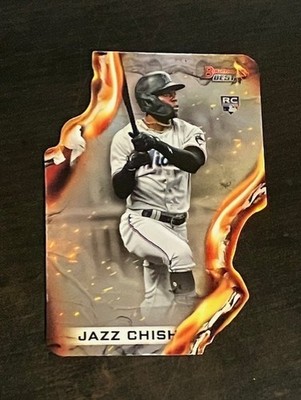 JAZZ CHISHOLM die-cut insert rc 2021 Bowman's Best HEATWAVE