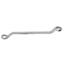 18mm x 19mm Swan Neck Ring Spanner, Chrome Vanadium, Deep Offset