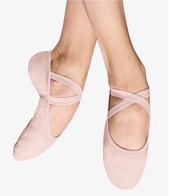 BLOCH  Girls ''Performa'' Stretch Canvas Ballet Shoes Size 12B