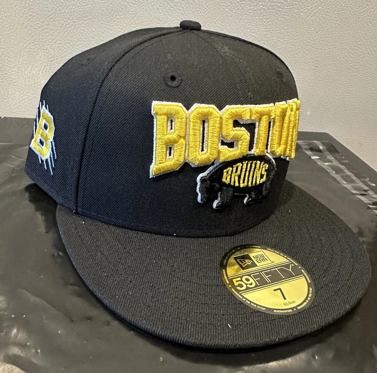 47 Brand Boston Bruins Trucker Snapback Hat Black