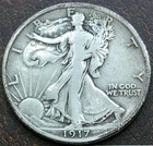 US 1917 Walking Liberty Half Dollar  **