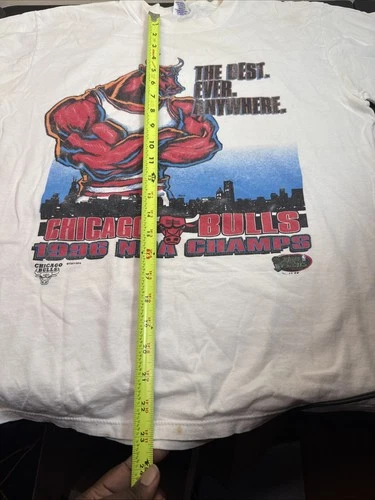 VTG 1996 Chicago Bulls Starter T-Shirt The Best Ever Anywhere Single Stitch M image 9