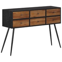 Konsolentisch Schubladen Beistelltisch Tisch Recyceltes Massivholz Teak Vidaxl