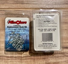 Mirrolure Replacement Fishing Fish Hook Kit Size 2 Barbed Treble..New..15514