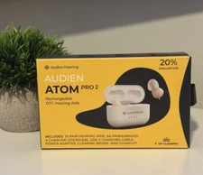 Audien ATOM PRO 2 Wireless Rechargeable OTC Hearing Aids