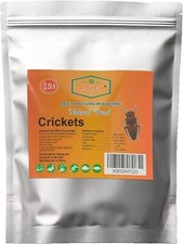 AMZEY APPETIZING MEALWORMS 8 oz Natural Dried Crickets -Food for Bearded Dragons