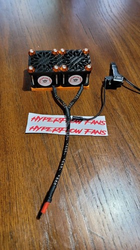 Dual High Power 3s RC Fan for Arrma 6s EXB Infraction Felony KRATON Carbon Fiber - Picture 1 of 2