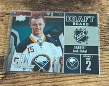 15/16 UD Full Force Draft Board Foil Rookies Jack Eichel #DB-EI Rookie RC