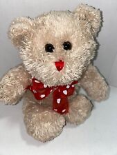 2013 Dan Dee SO CUTE Valentine's Day Bear 7" seated Hearts Valentine's Bow