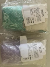 Sunstar Stationery Pen Case DELDE Girly, Light Violet and Light Green dots