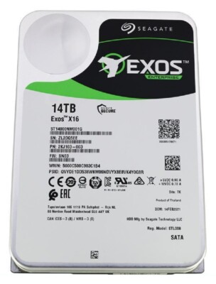 Seagate Exos X16 14TB SATA 6Gb/s 7200RPM 3.5'' Enterprise HDD - ST14000NM001G NEW