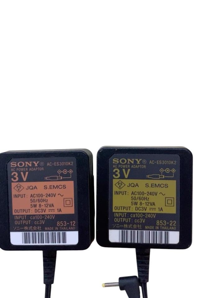 3V AC POWER Adaptor for Sony CD MiniDisc Walkman Discman Recorder DC 2. ...