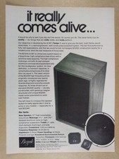 1972 Bozak B301 Tempo 1 Speaker vintage print Ad