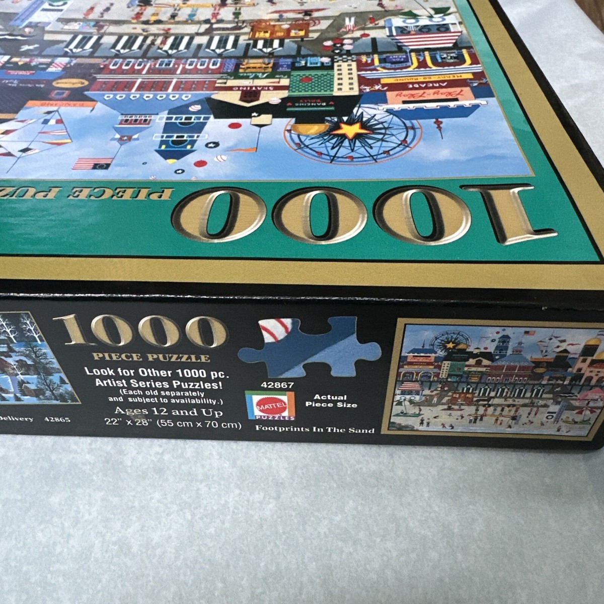 Jane Wooster Scott Footprints In The Sand 1000 Piece Puzzle NEW