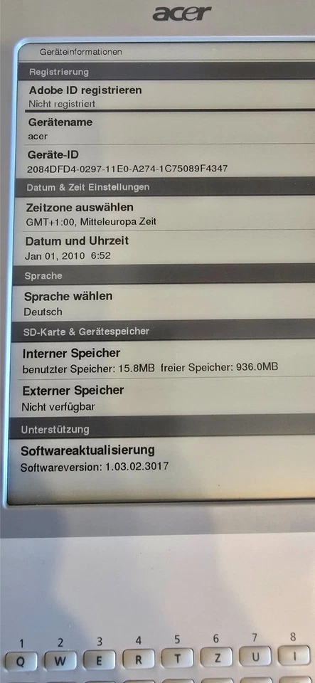 Acer Ebook Reader LumiRead 600 3G ISBN Scanner - Bild 4 von 4