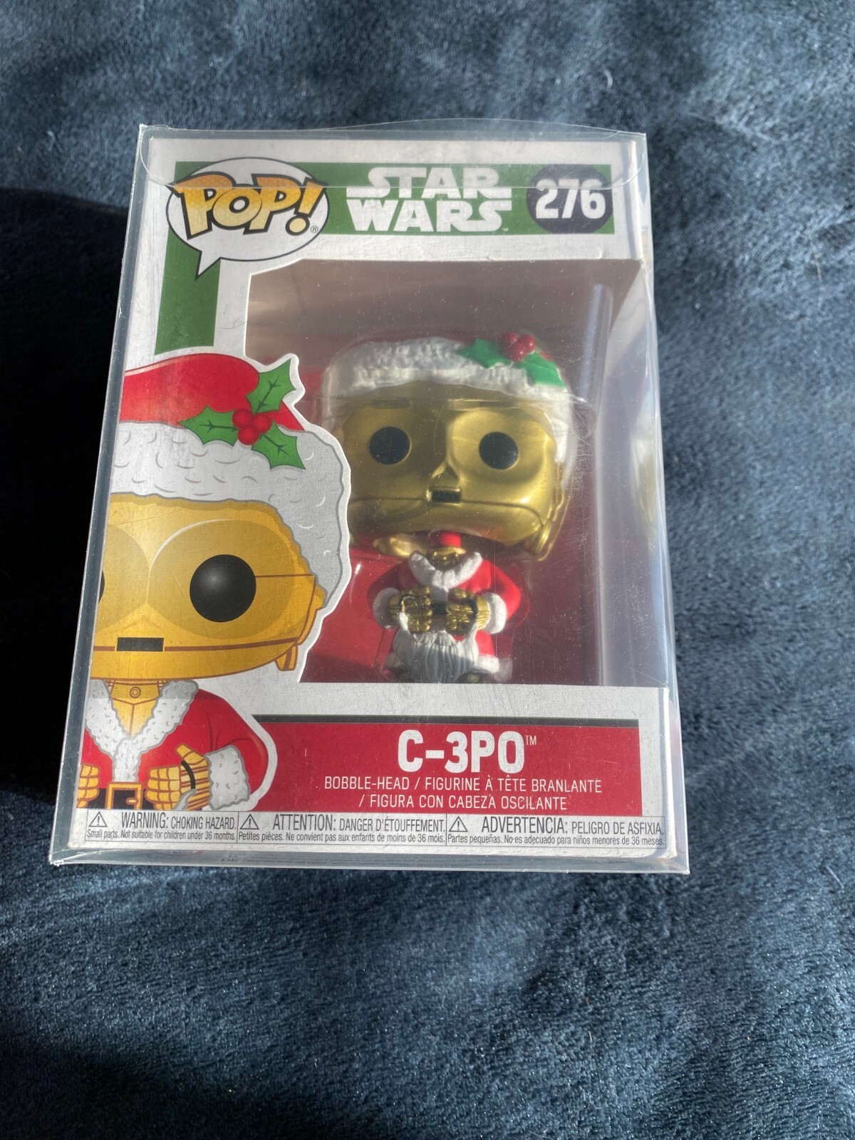 Funko Pop! Vinilo: Star Wars - C-3Po (Santa) #276 Con Protector