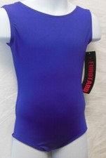 EUROTARD PURPLE Tank Fully Front Lined Microfiber Girls Leotard