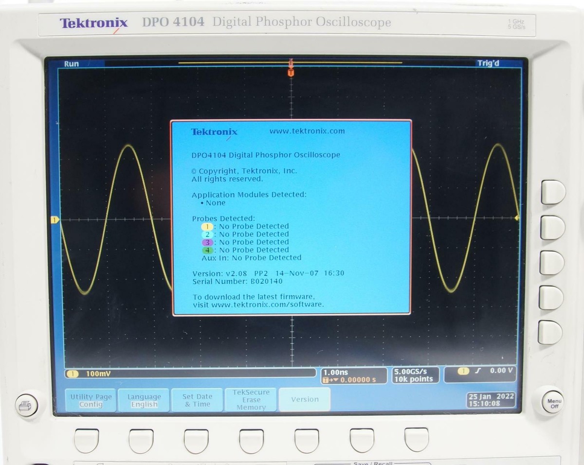 Tektronix DPO 4104 1GHz 4CH 5GS/s Digital Phosphor Oscilloscope | eBay