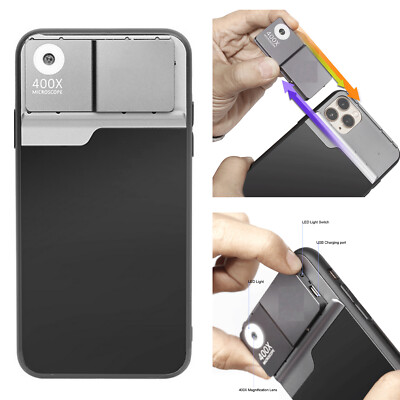 Mini 400X HD Phone Cover Microscope Camera Lens for iPhone12 /12 Pro/ 12 Pro Max