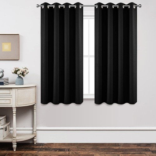 Joydeco Blackout Curtains 63 Inch Length 2 Panels Set Thermal Insulated Long