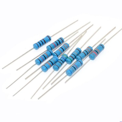 50 Resistori Metallo 120 Ohm 0.5W 1% - Pellicola Metallica, Foro Passante, Lotto 50pz, Cina