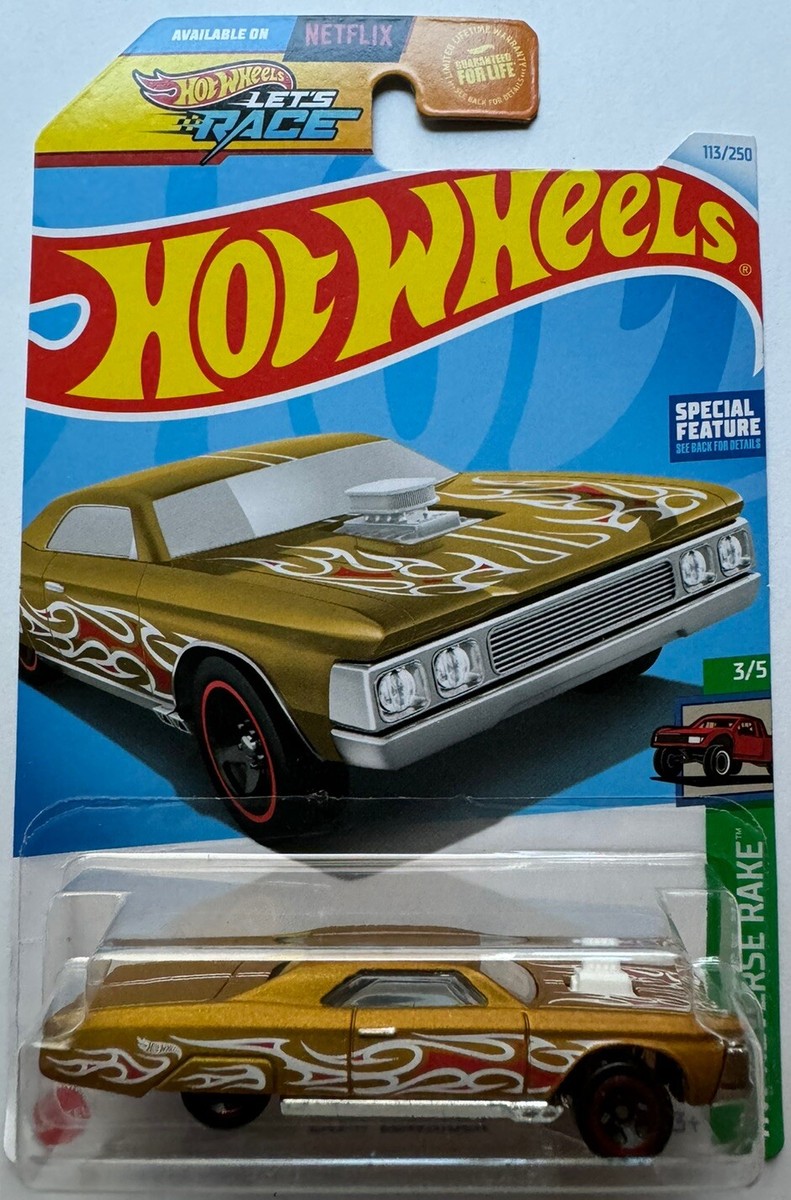 2024 Hot Wheels HW REVERSE RAKE 3/5 Layin' Lowrider 113/250 (Gold