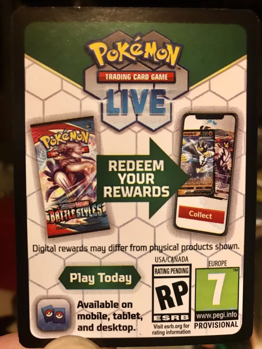 1000’s Of Pokémon Online Online TCG QR Codes*UNUSED*2 Cards For $1 Order  Bulk!