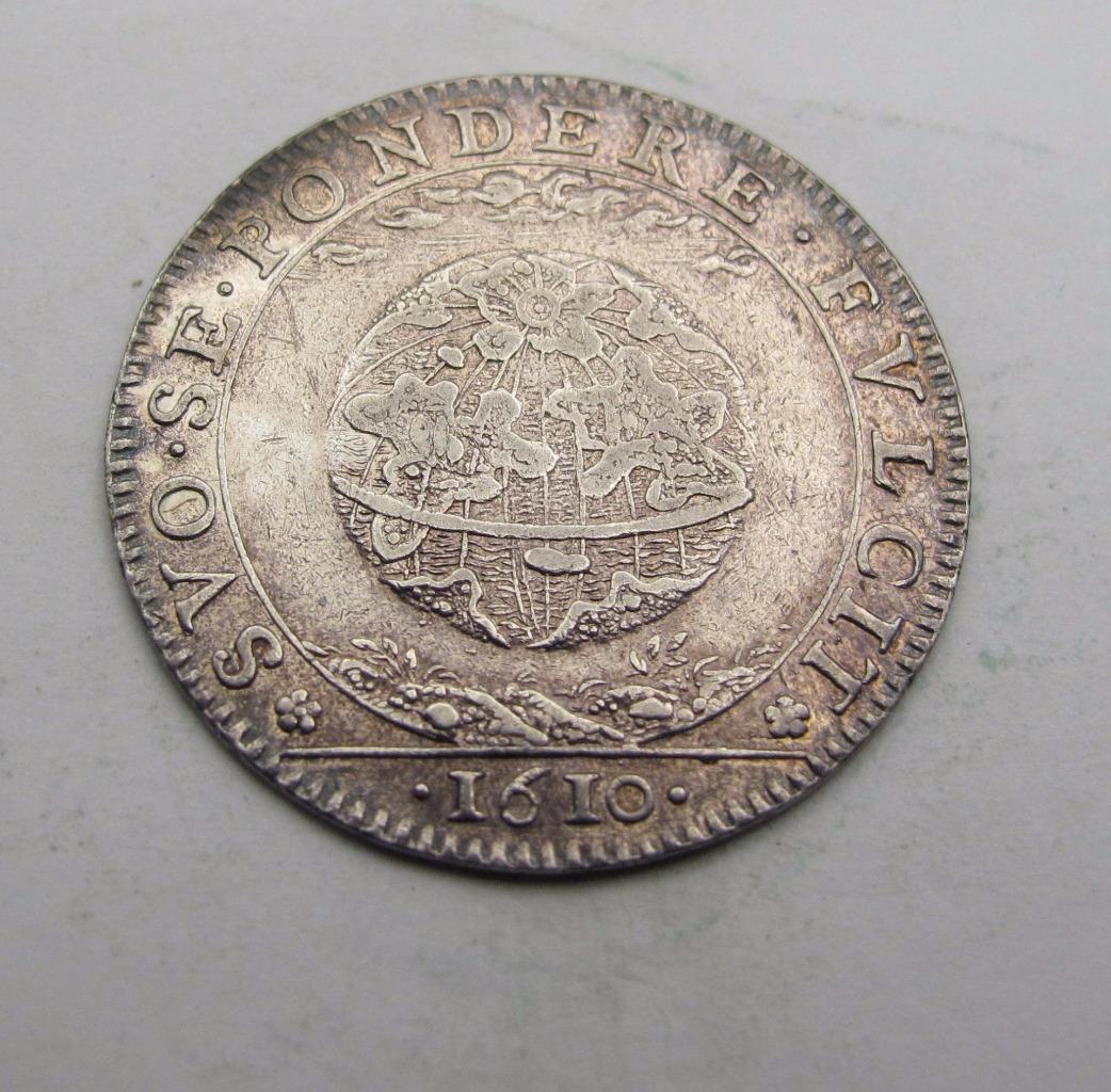 FRANCE 1610 SILVER JETON! EXTRA FINE! KING HENRY IV ERA! REALLY NICE EXAMPLE!