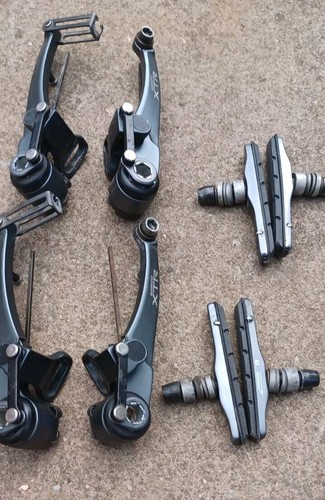Shimano V-brake Retro Full Set BR-M951 Front & Rear (Au6) Vgc - Picture 2 of 8