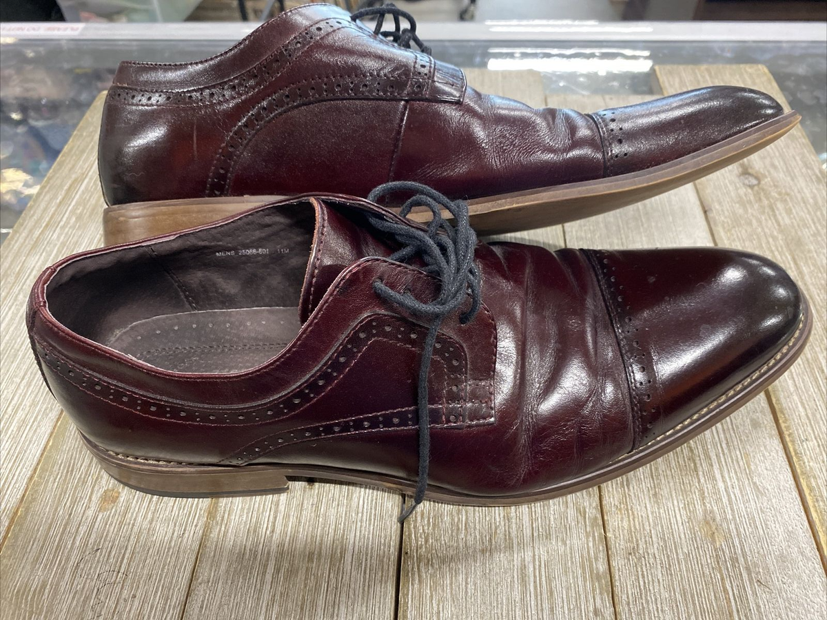 stacy adams burgundy dress shoes Memory Foam Mens 11M stacy adams loafers