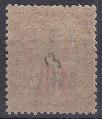 TIMBRE NLLE CALEDONIE TYPE ALPHEE SURCHARGE N° 13 NEUF * GOMME AVEC CHARNIERE - Picture 2 of 2