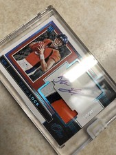 2019 Panini One Drew Lock RPA RC Rookie Dual Patch AUTO 27/99 Broncos Blue #33