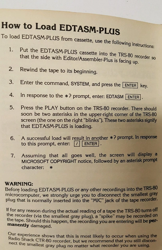ensambladores editores Microsoft vintage más manual Foto 3 de 4