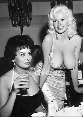V2 Jayne Mansfield Photo Reprint, Fridge Magnet,Glossy Decal