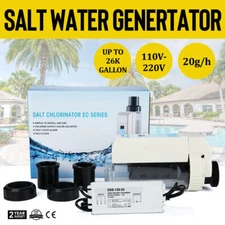 26000 Gallon Chlorinator Salt Water for Swimming Pool Chlorine Generator System