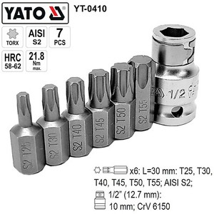 1/2 Drive Torx Bit Socket Set - T30 To T80 Cr-Mo Impact Grade (8-Piece) With Case - View #6