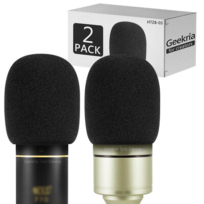 Geekria Schaumstoff Windschutz für MXL 770, 990, 990er, 990xl (2er Pack)