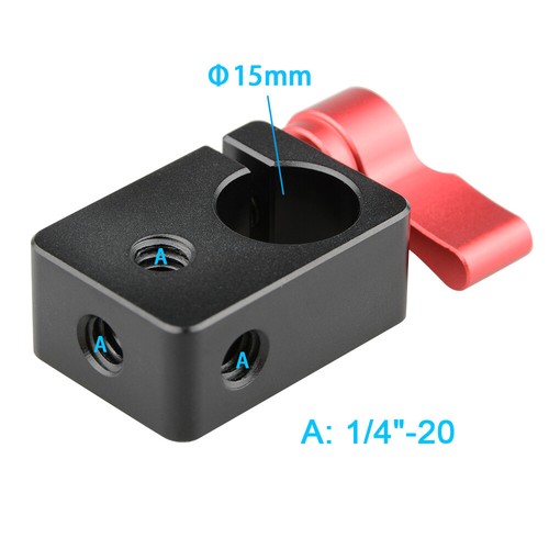 2x CAMVATE 15mm Rod Tube Clamp Mount w/ 1/4"-20 Thread fr Camera Shoulder Rig - Picture 7 of 7