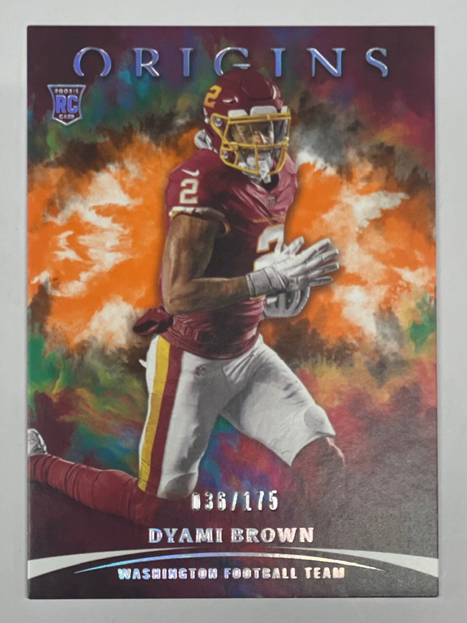 2021 Panini Origins Dyami Brown Rookie ORANGE SP #126/175 No. 128