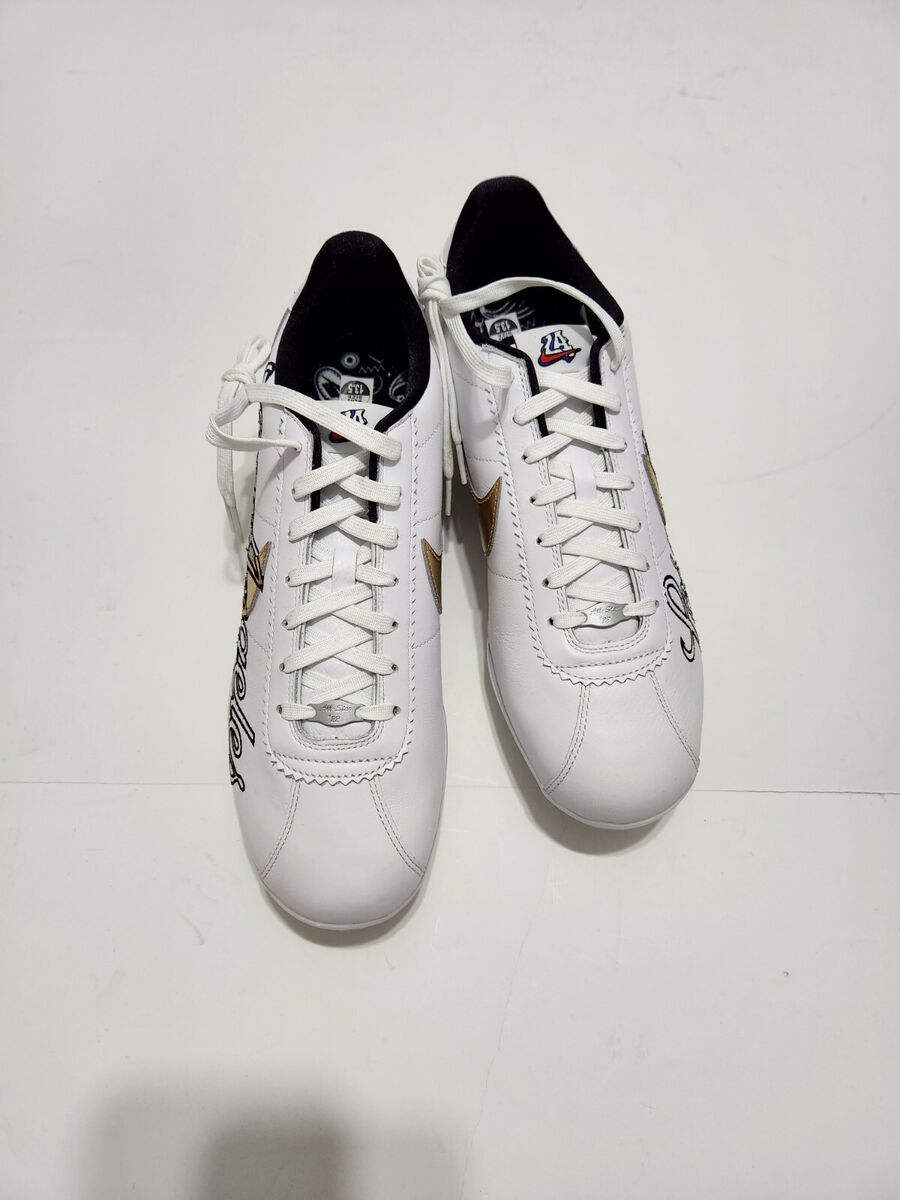 Nike Lunar Cortez 2022 All Star White Black Baseball Cleats Nike Lunar Cortez 2022 All Star White Black Baseball Cleats